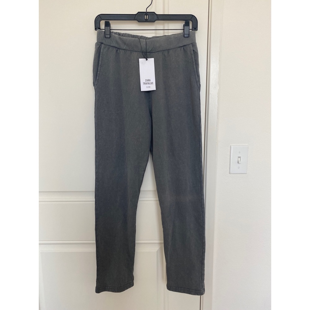 Zara gray straight leg pants